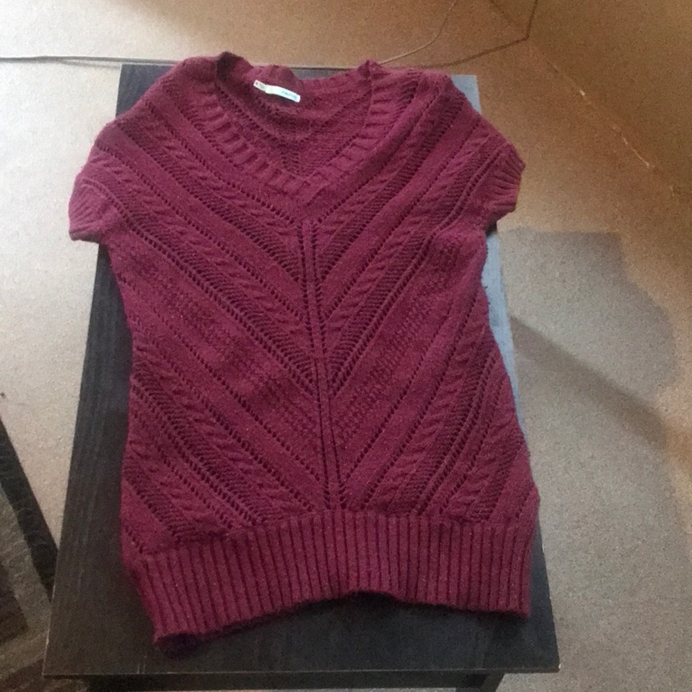 Red sparkly sweater dress